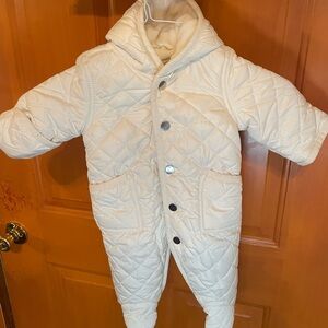 Loveret 3mos infant off white snowsuit . Excellent condition
